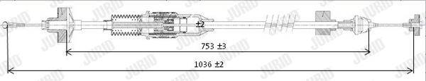 Jurid 422724J - Трос, управление сцеплением autosila-amz.com