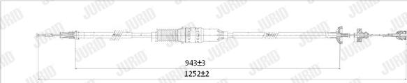 Jurid 422775J - Трос, управление сцеплением autosila-amz.com