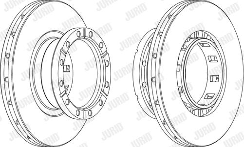 Jurid 569161J - Тормозной диск autosila-amz.com