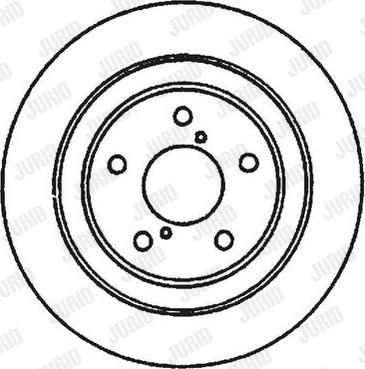 Jurid 561666J-1 - Тормозной диск autosila-amz.com