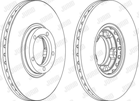 Jurid 561625JC-1 - Тормозной диск autosila-amz.com