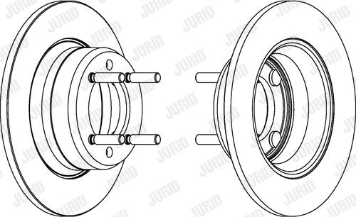 Jurid 561080J - Тормозной диск autosila-amz.com