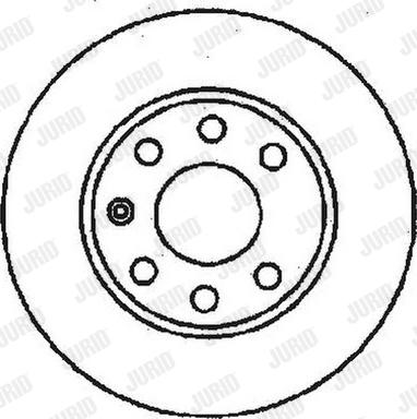 Jurid 561248J - Диск торм. пер Opel Astra/Ascona/Kadett 1.4-1.7D 82> Daewoo Nexia 95> к-кт autosila-amz.com