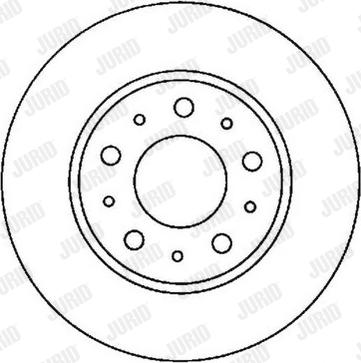 Jurid 561866JC-1 - Тормозной диск autosila-amz.com