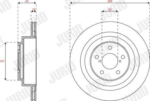 Jurid 563438JC - Тормозной диск autosila-amz.com