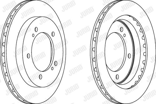 Jurid 563049JC-1 - Тормозной диск autosila-amz.com