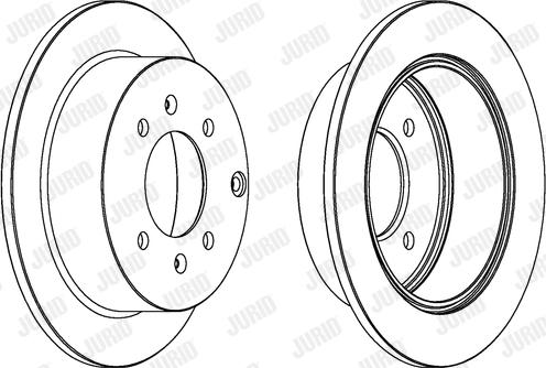 Jurid 563042JC - Тормозной диск autosila-amz.com