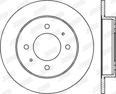 Jurid 562419J-1 - Тормозной диск autosila-amz.com