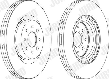 Jurid 562502JC-1 - Тормозной диск autosila-amz.com