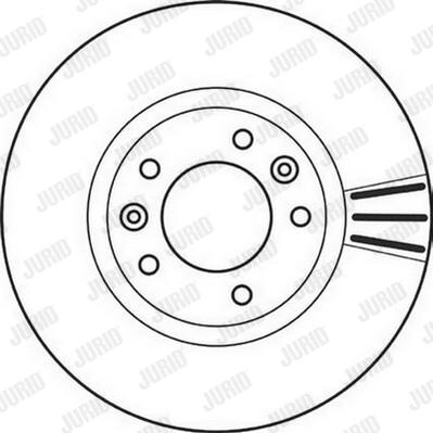 Jurid 562126JC-1 - Тормозной диск autosila-amz.com