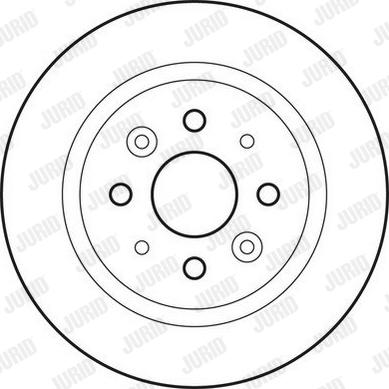 Jurid 562815JC - Тормозной диск autosila-amz.com