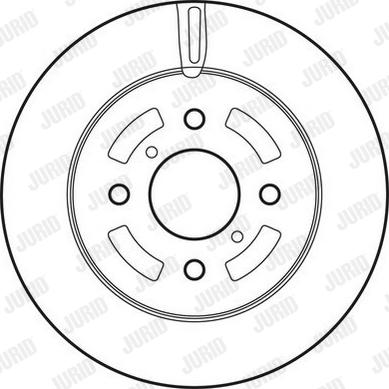 Jurid 562833JC-1 - Тормозной диск autosila-amz.com