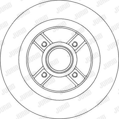 Jurid 562368JC - диск тормозной задн. Opel autosila-amz.com