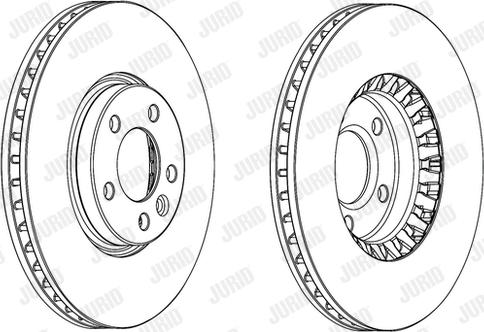 Jurid 562739JC-1 - Тормозной диск autosila-amz.com