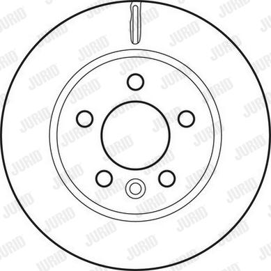 Jurid 562722JC - Тормозной диск autosila-amz.com