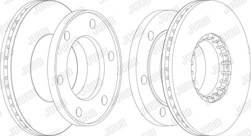 Jurid 567955J - Тормозной диск autosila-amz.com