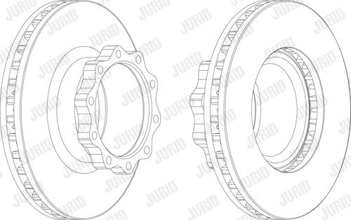 Jurid 567403J - Тормозной диск autosila-amz.com