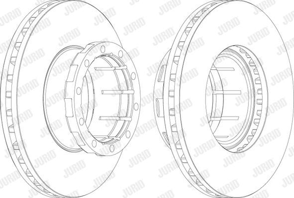 Jurid 567110J - Тормозной диск autosila-amz.com