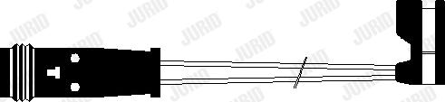 Jurid 581404 - Сигнализатор, износ тормозных колодок autosila-amz.com