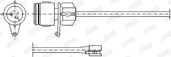 Jurid 581356 - Сигнализатор, износ тормозных колодок autosila-amz.com