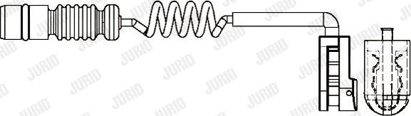 Jurid 581384 - Сигнализатор, износ тормозных колодок autosila-amz.com
