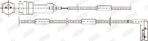 Jurid 581339 - Сигнализатор, износ тормозных колодок autosila-amz.com