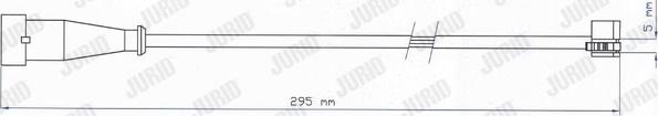 Jurid 587024 - Сигнализатор, износ тормозных колодок autosila-amz.com
