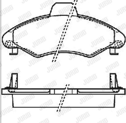 Jurid 571964J - Тормозные колодки, дисковые, комплект autosila-amz.com