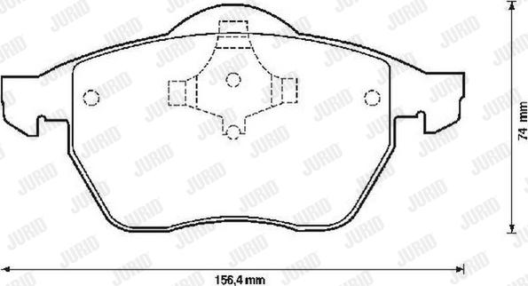 Jurid 571900JC - колодки дисковые торм. перед. VW autosila-amz.com