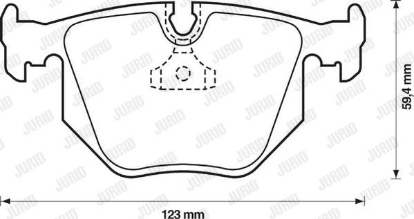 Jurid 571918J-AS - Тормозные колодки, дисковые, комплект autosila-amz.com