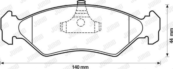 Jurid 571913J - Тормозные колодки, дисковые, комплект autosila-amz.com