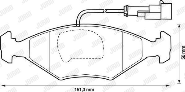 Jurid 571917J - Тормозные колодки, дисковые, комплект autosila-amz.com