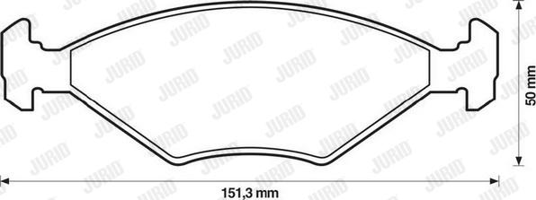 Jurid 571448J - Тормозные колодки, дисковые, комплект autosila-amz.com