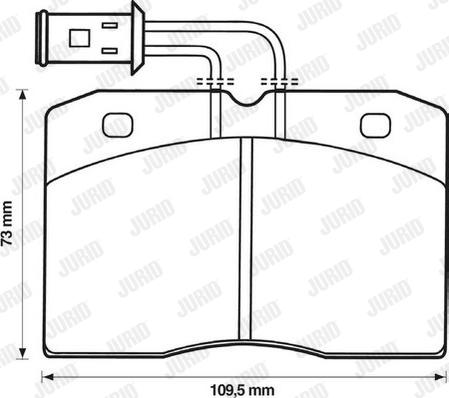 Jurid 571842J - Тормозные колодки, дисковые, комплект autosila-amz.com