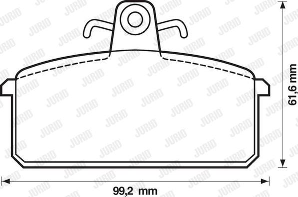 Jurid 571453J - Тормозные колодки, дисковые, комплект autosila-amz.com