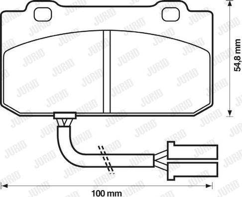 Jurid 571461J - Тормозные колодки, дисковые, комплект autosila-amz.com