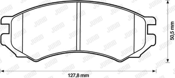 Jurid 571400J - Тормозные колодки, дисковые, комплект autosila-amz.com