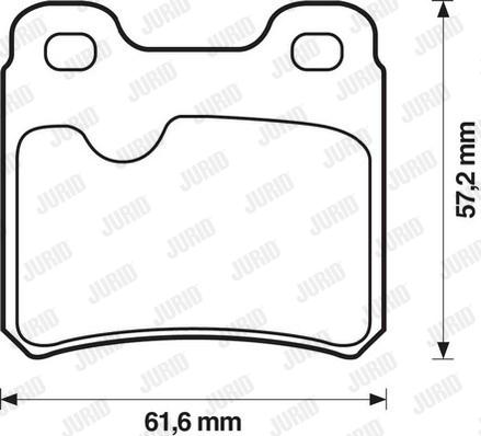 Jurid 571407D - Тормозные колодки, дисковые, комплект autosila-amz.com