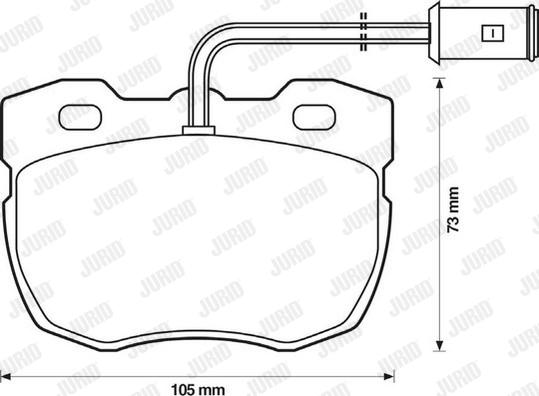 Jurid 571439D - Тормозные колодки, дисковые, комплект autosila-amz.com