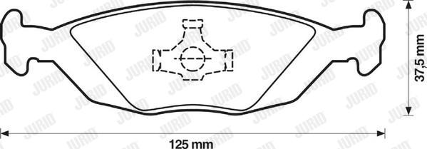 Jurid 571428D - Тормозные колодки, дисковые, комплект autosila-amz.com