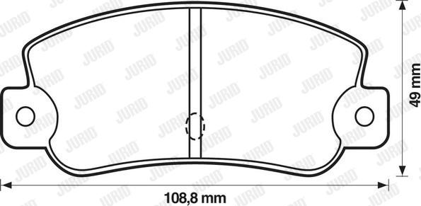 Jurid 571474J - Комплект тормозных колодок autosila-amz.com