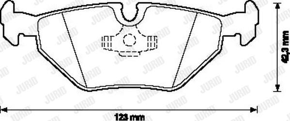 Jurid 571546J - Тормозные колодки, дисковые, комплект autosila-amz.com