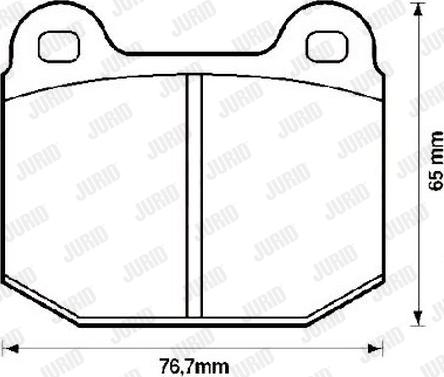 Jurid 571543J - Тормозные колодки, дисковые, комплект autosila-amz.com