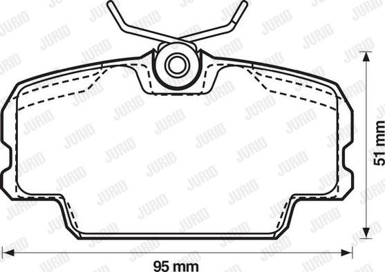 Jurid 571559J - Тормозные колодки, дисковые, комплект autosila-amz.com