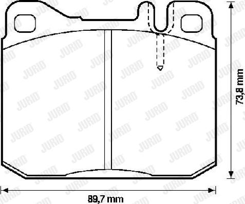 Jurid 571552J - Тормозные колодки, дисковые, комплект autosila-amz.com