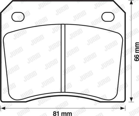 Jurid 571532D - Тормозные колодки, дисковые, комплект autosila-amz.com