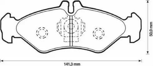 Jurid 571846J-AS - Тормозные колодки, дисковые, комплект autosila-amz.com