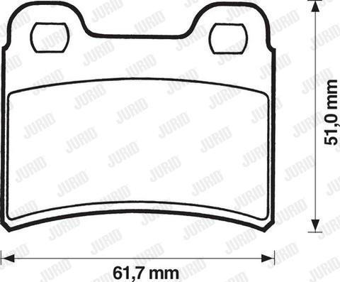 Jurid 571850J - Тормозные колодки, дисковые, комплект autosila-amz.com