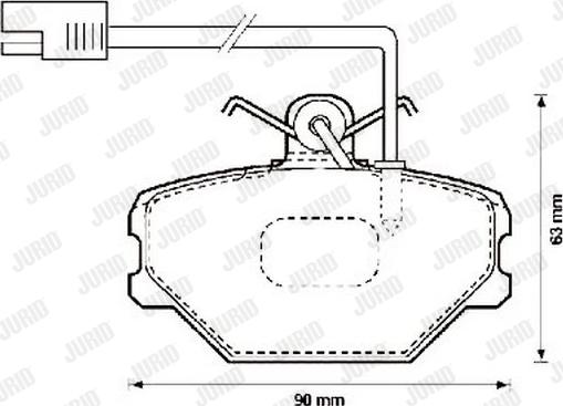 Jurid 571869J - Тормозные колодки, дисковые, комплект autosila-amz.com