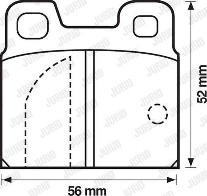 Jurid 571804J - Тормозные колодки, дисковые, комплект autosila-amz.com